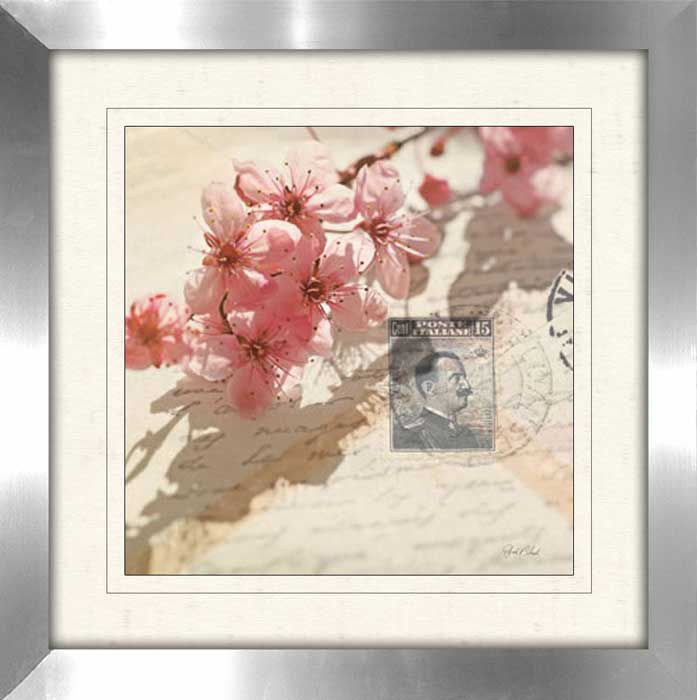 Vintage Letter and Cherry Blossoms