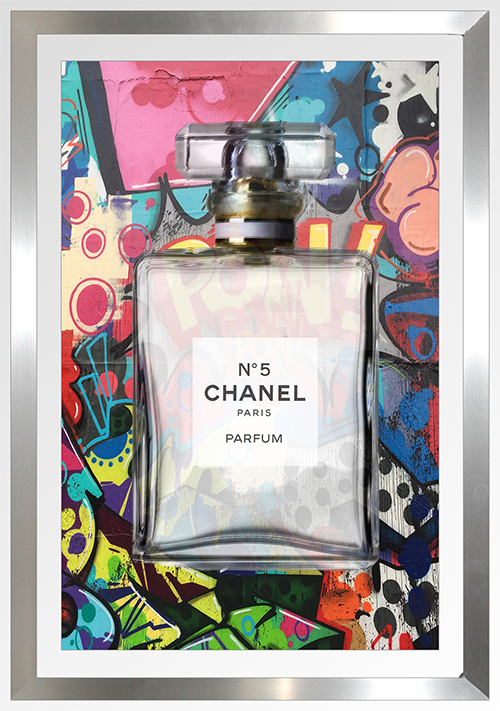 BY Jodi "Chanel 31 Rue Cambon" Framed Plexiglass Wall Art - Framed