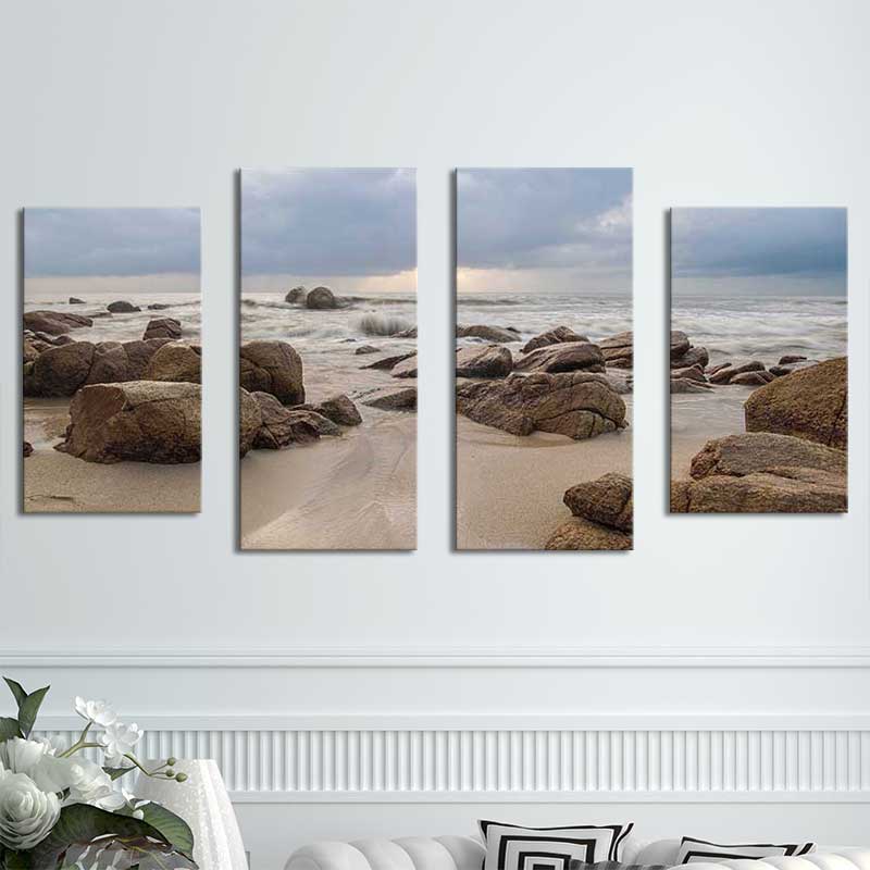 Sandy Beaches - Framed Canvas Art