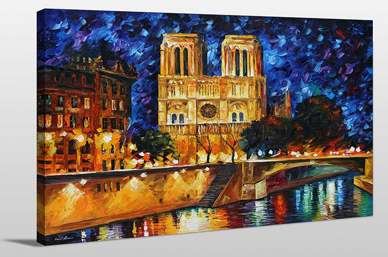 Notre Dame De Paris - Framed Canvas Art