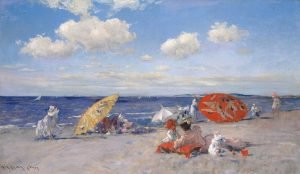 At the Seaside William Merritt Chase canvas wall art and poster prints