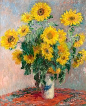 Bouquet of Sunflowers Print Claude Monet