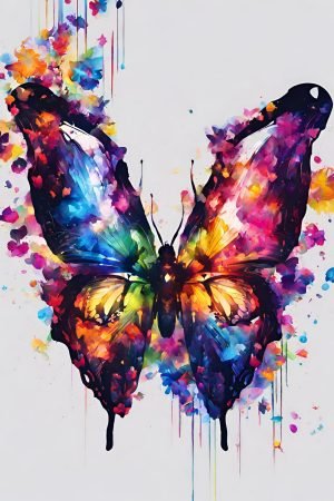 Colorful Abstract Butterfly