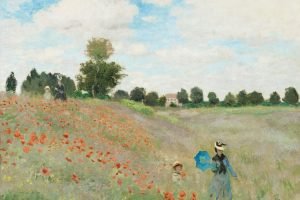 The Poppy Field near Argenteuil Claude Monet