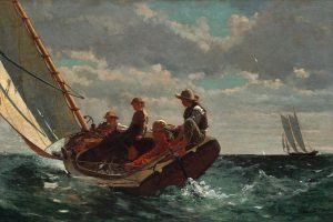 Breezing Up (A Fair Wind) Winslow Homer poster and canvas art print