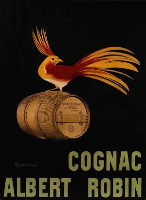 Vintage Cognac Albert Robin Poster Leonetto Cappiello