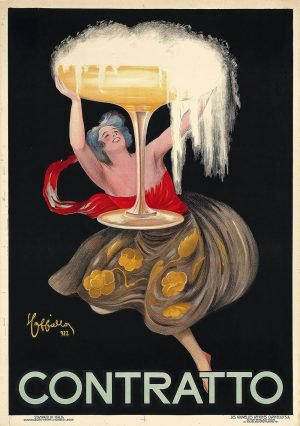 Contratto Poster Leonetto Cappiello