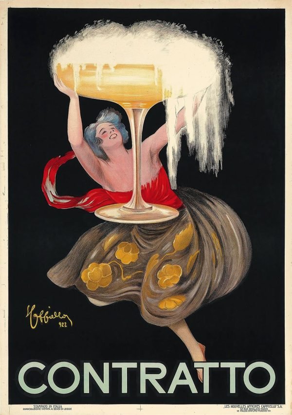 Contratto Poster Leonetto Cappiello