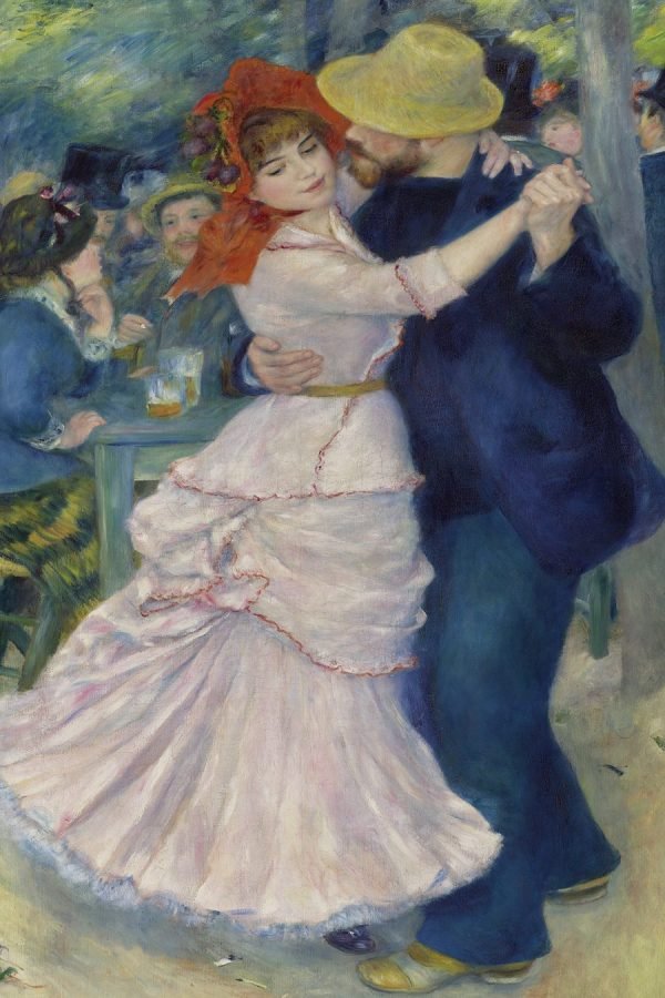 Dance At Bougival Print Pierre Auguste Renoir canvas and poster framed wall art