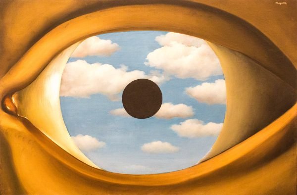 False Mirror Rene Magritte surrealist poster and canvas print