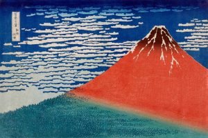 Fine Wind Clear Morning (Red Fuji) Katsushika Hokusai