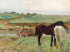 Horse in a Meadow Edgar Degas