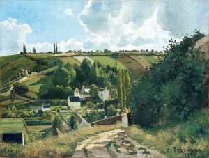 Jalais Hill Pontoise Print Camille Pissarro