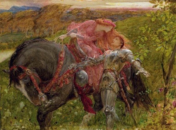 La Belle Dame sans Merci Frank Dicksee poster and canvas print