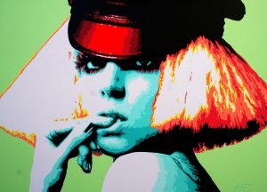 Lady Gaga poster print and framed canvas art painting