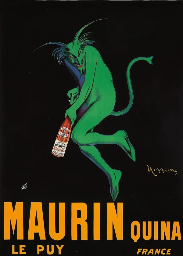 Maurin Quina (Green Devil) Poster Leonetto Cappiello
