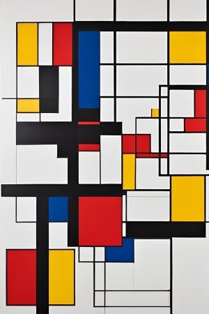 Overlapping Squares Wall Art