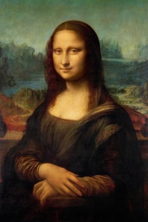 Portrait of Mona Lisa del Giocondo Print Leonardo da Vinci painting framed poster and canvas art
