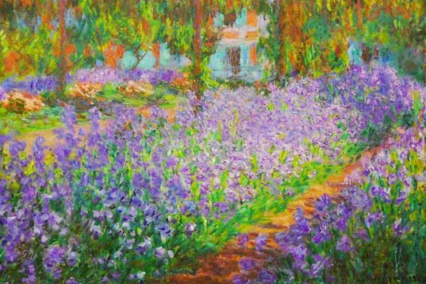 The Artist's Garden at Giverny Print Claude Monet canvas art and poster print