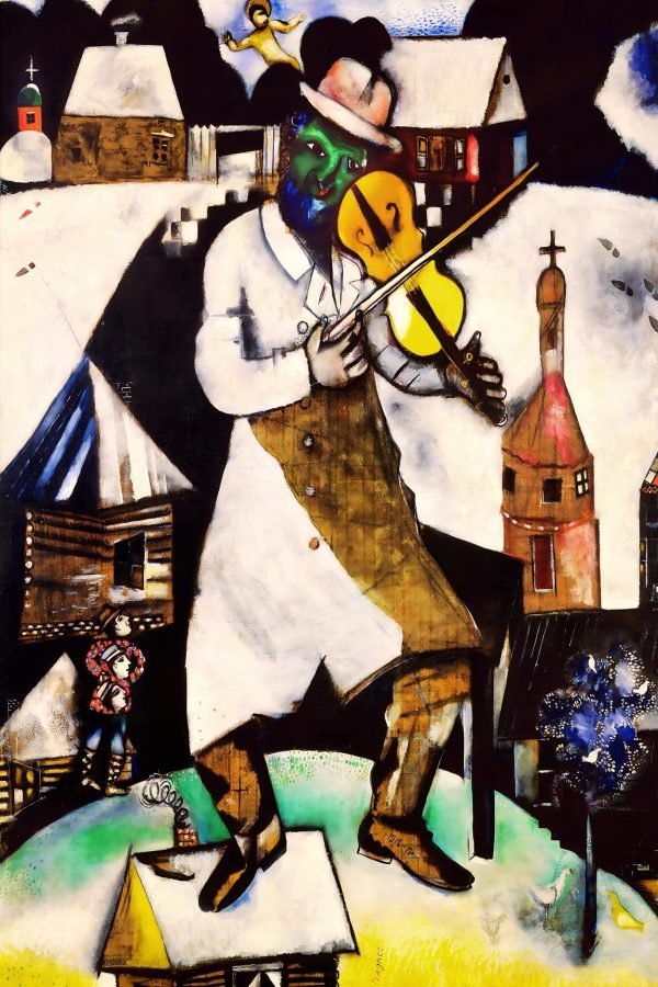 The Fiddler on the Roof Print Marc Chagall painting poster and canvas art