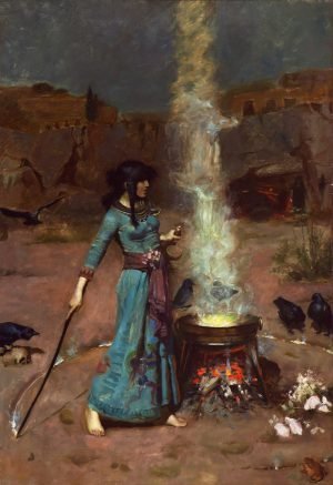 The Magic Circle - Witch John William Waterhouse