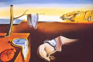 The Persistence of Memory (Melting Clocks) Painting Salvador Dali poster print and canvas wall art