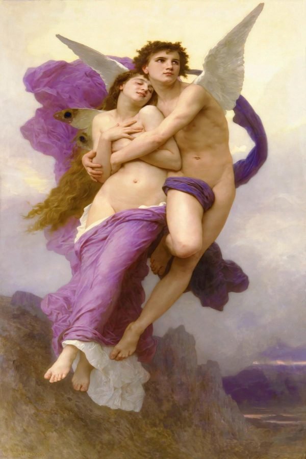 The abduction of Psyche William Bouguereau painting poster and canvas art print