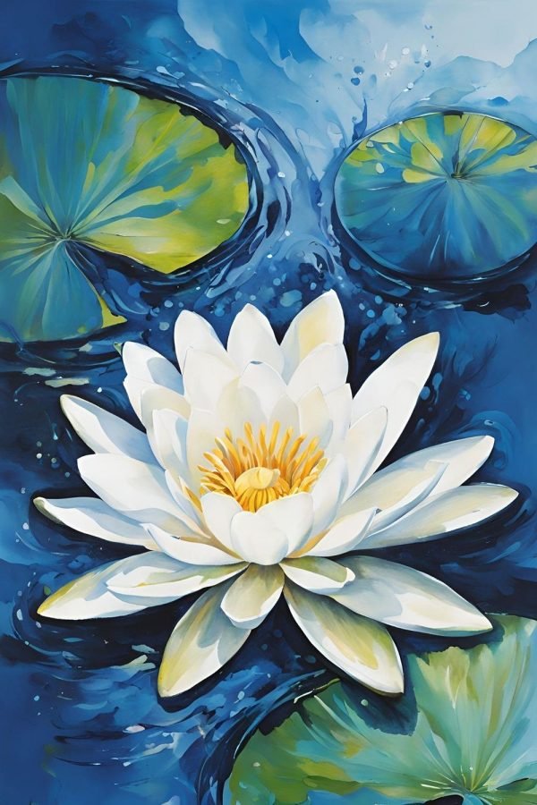 Water Lily poster and canvas wall art print