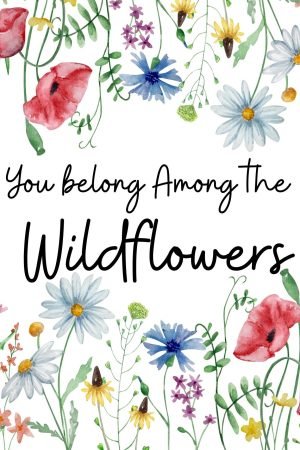 You Belong Among the Wildflowers Wall Art