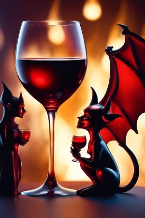 he devil she devil red wine