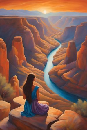 spirit of the canyon canvas wall art and poster print