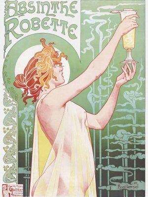 Absinthe Robette Poster Henri Privat Livemont art nouveau prints and canvas wall art