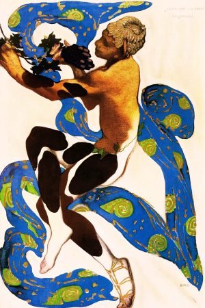 L'Après-midi d'un faune Ballet Russes Nijinsky Leon Bakst poster print and canvas art art deco