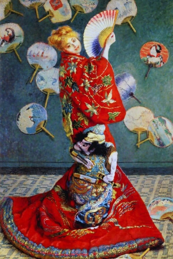 Camille Monet In Japanese Costume Claude Monet art print