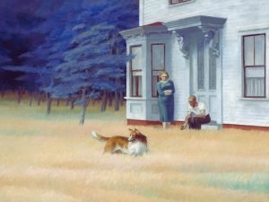 Cape Cod Evening Edward Hopper painting canvas wall art and framed poster print