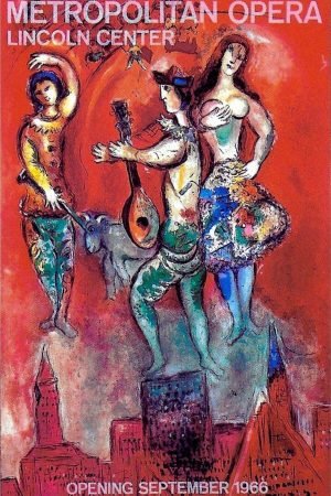 Carmen at the Metropolitan Opera Marc Chagall painting framed poster and canvas art print