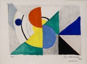 Colour Rhythm Sonia Delaunay abstract art poster and canvas painting