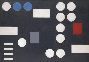 Composition with Rectangles and Circles on Black Ground Sophie Taeuber Arp