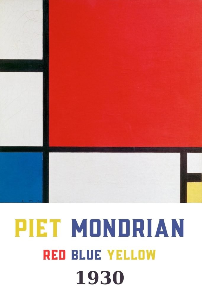 Composition with Red Blue and Yellow Print Piet Mondrian