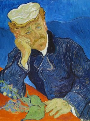Dr Paul Gachet Painting Vincent van Gogh Framed posters and canvas art print