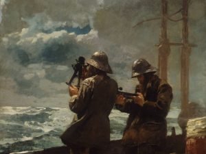 Eight Bells Painting Print Winslow Homer