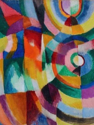 Electric Prism Sonia Delaunay abstract painting canvas art and poster print