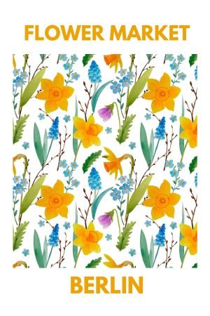 Flower Market Berlin Poster