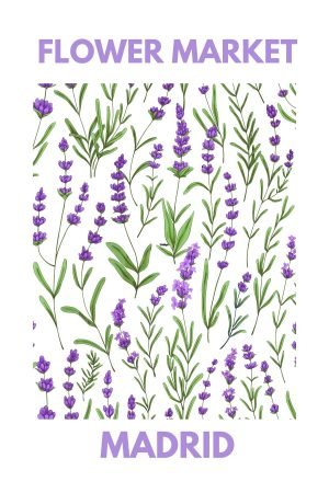 Flower Market Madrid Poster