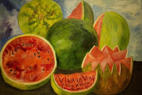 Frida Kahlo Viva la Vida (Watermelons) Painting poster print and framed canvas wall art