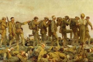 John Singer Sargent Gassed First World War Painting print canvas wall art and framed poster