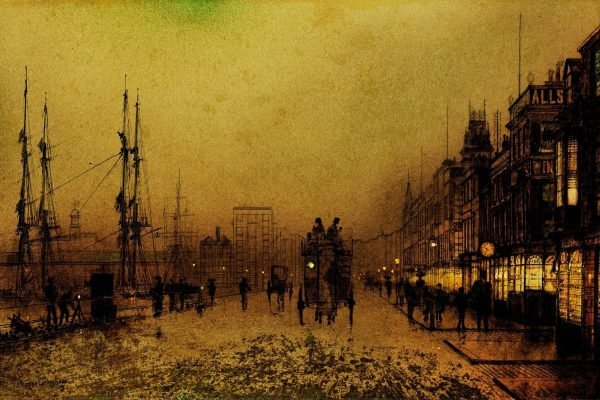 Glasgow Docks at Twilight John Atkinson Grimshaw art print