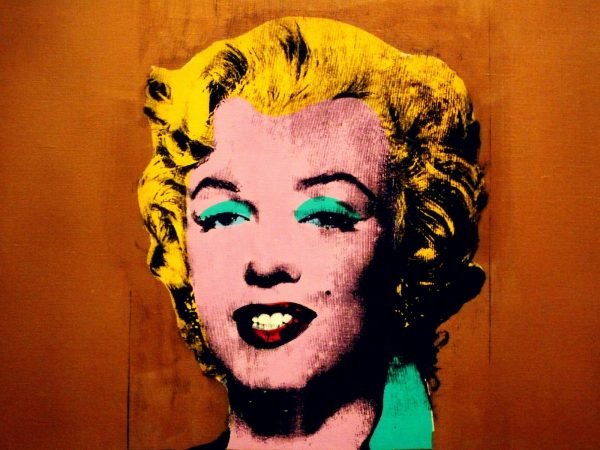 Andy Warhol Gold Marilyn Monroe Print Poster and framed canvas painting