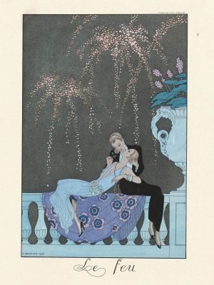 Le Feu (Fire) George Barbier framed poster print and canvas art