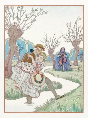 Les Liaisons Dangereuses George Barbier art deco romantic painting canvas and poster print